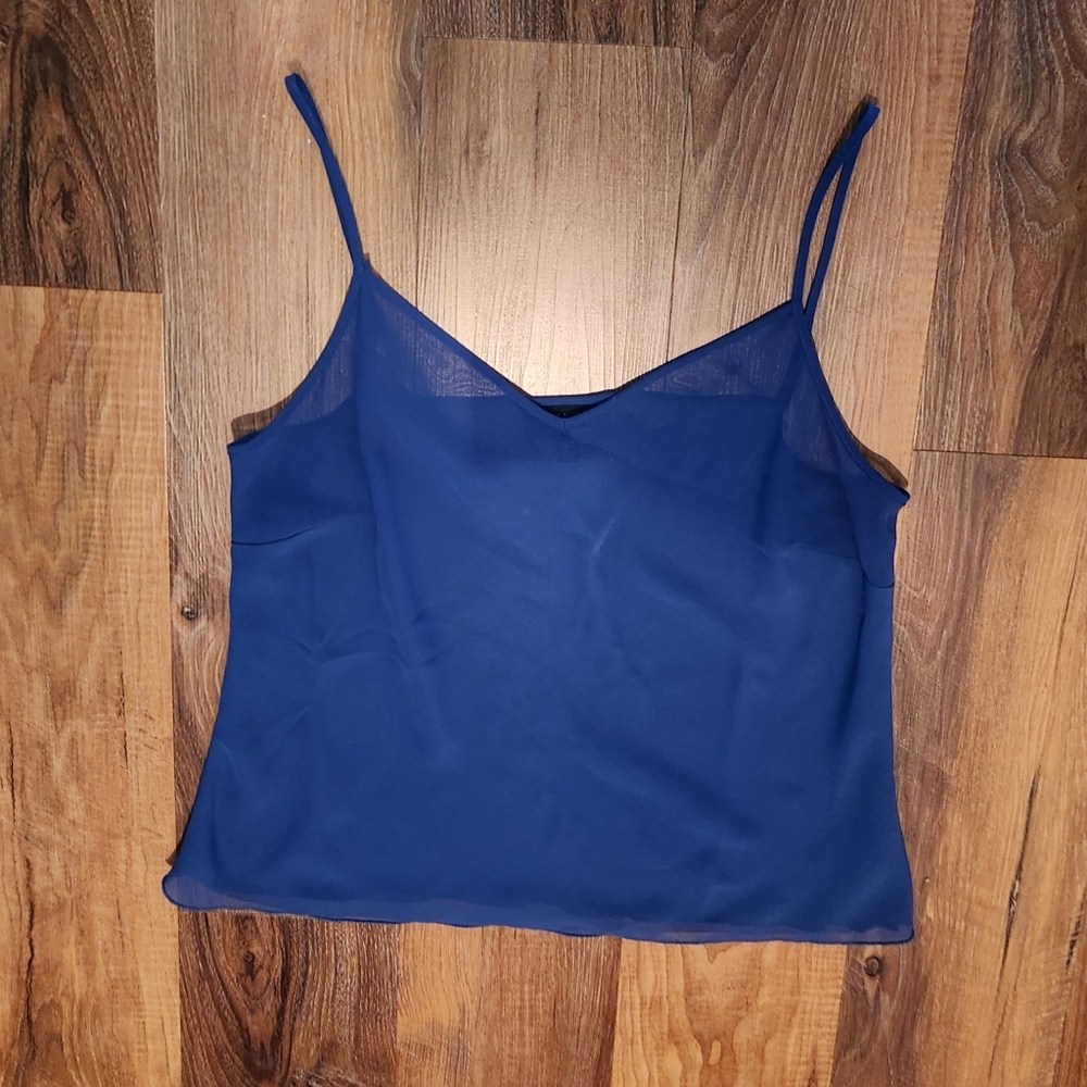 Two Piece Sheer Silky Top - Picture 4 of 4